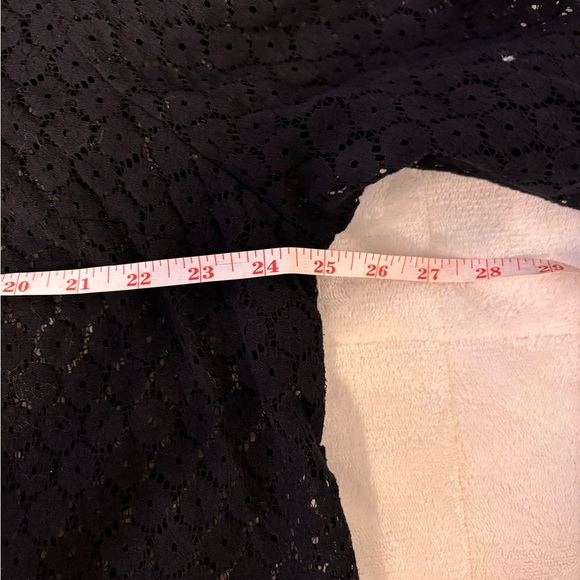 Torrid Black Ruffled Lace Blouse with Peter Pan Collar - Picture 4 of 9